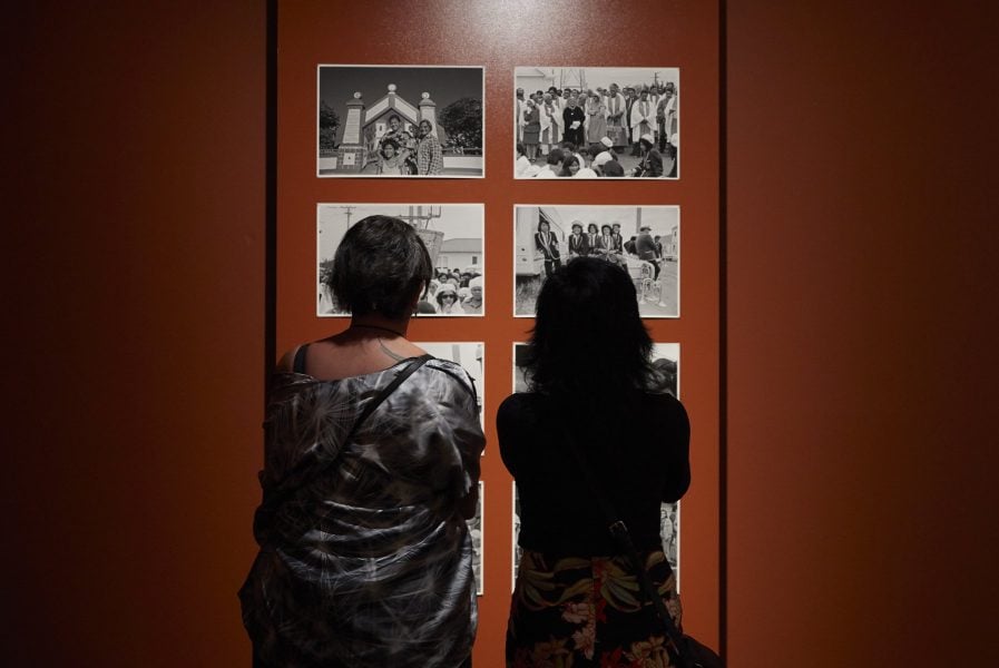 John Miller and Elisapeta Heta, 'Pouwātū: Active Presence', 1969 – 2020. Installation view for the 22nd Biennale of Sydney (2020), Campbelltown Arts Centre. Commissioned by the Biennale of Sydney with generous support from Creative New Zealand. Courtesy the artists. Photograph: Zan Wimberley.