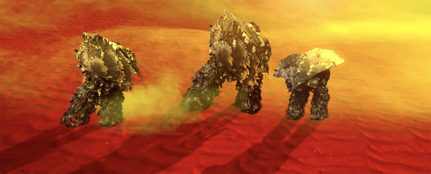 Phasmahammer, Still from video, 'AEON†: EP I', 2020. Commissioned by the Biennale of Sydney with generous support from the Powerhouse Museum. Courtesy the artist.