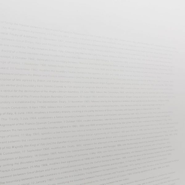 Tom Nicholson, Untitled wall drawing, 2009–18