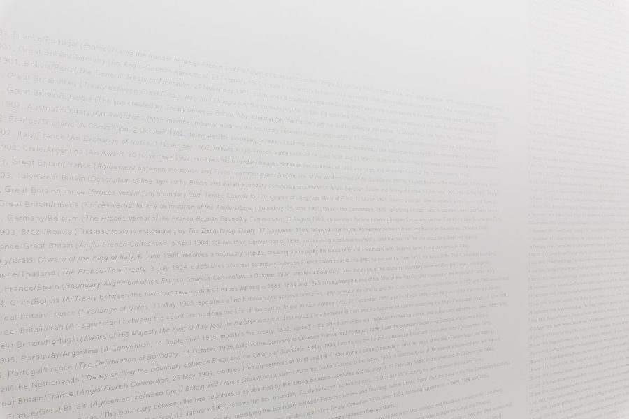 Tom Nicholson, Untitled wall drawing, 2009–18