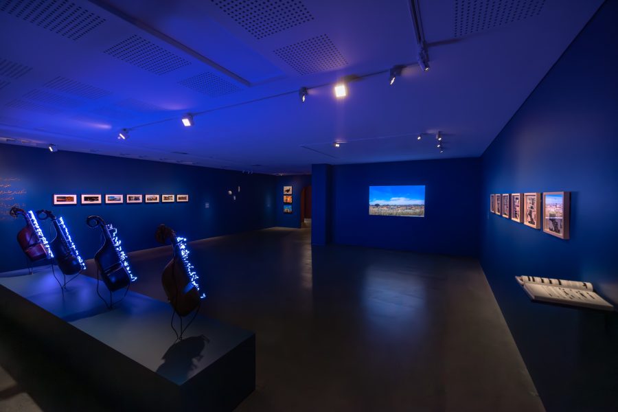 Elyas Alavi, The Sound of Silence, 2024. Rubab Fabrication: Hussein Shirzard. Commissioned by the Biennale of Sydney and Art Jameel. Courtesy the artist © Elyas Alavi. Installation view, 24th Biennale of Sydney, Ten Thousand Suns, 2024, UNSW Galleries. Photograph: Jacquie Manning.