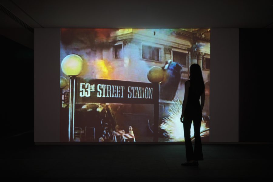Tracey Moffatt and Gary Hillberg, Doomed, 2007. Presentation at the 24th Biennale of Sydney was made possible with generous support from a grant from Open Society Foundations Museum of Contemporary Art, purchased with funds provided by the Coe and Mordant families, 2008. Courtesy the artist, Museum of Contemporary Art Australia, and Roslyn Oxley9 Gallery, Sydney © the artist and Roslyn Oxley9 Gallery, Sydney. Installation view, 24th Biennale of Sydney, Ten Thousand Suns, 2024, Museum of Contemporary Art. Photograph: Hamish McIntosh.