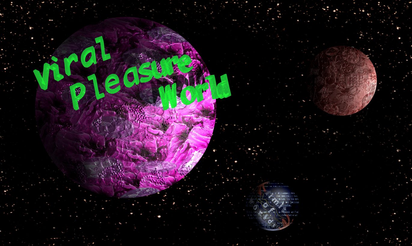 Viral Pleasure World 1996. Still from VNS Matrix Virtual Theme Parks. Commissioned by Performance Space Sydney in association with the Australian Film Commission for Big New Sites, screened in cinemas across Australia 1996. VNS Matrix are Josephine Starrs, Julianne Pierce, Francesca da Rimini, and V Barratt. 