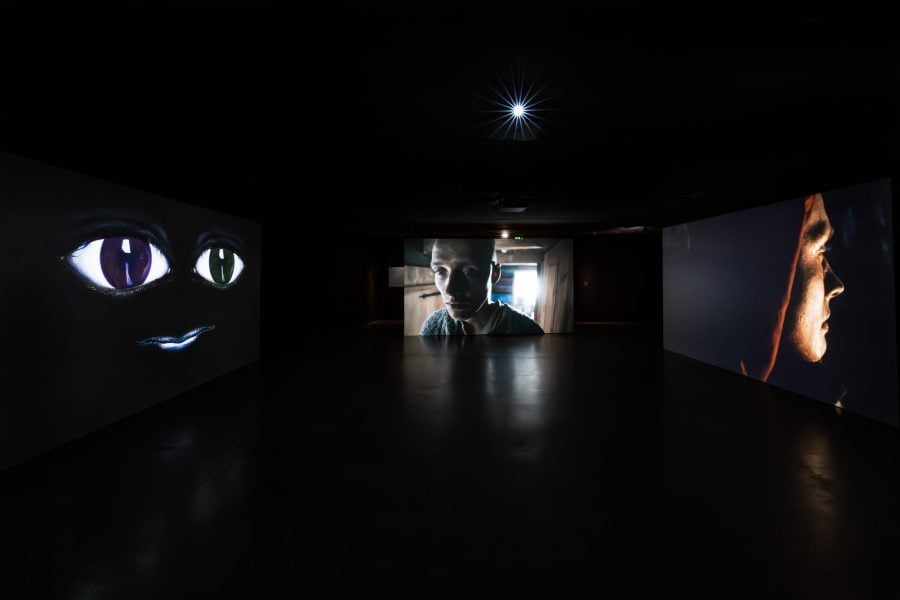 Agnieszka Polska, The Demon’s Brain, 2018. Courtesy the artist and Georg Kargl Gallery, Vienna © Agnieszka Polska. Installation view, 24th Biennale of Sydney, Ten Thousand Suns, 2024, UNSW Galleries. Photograph: Jacquie Manning.