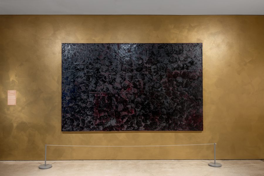Christopher Pease, Balga Resin #3, 2023. Commissioned by the Biennale of Sydney. Courtesy the artist and Gallerysmith, Melbourne © Christopher Pease. Installation view, 24th Biennale of Sydney, Ten Thousand Suns, 2024, UNSW Galleries. Photograph: Jacquie Manning.