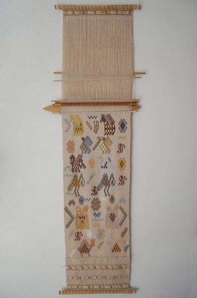 Angelica Serech, Alma, 2022, cotton and thread, 170cm x 139cm x 8cm. Photograph: Fernando Poyon. Courtesy of the artist.