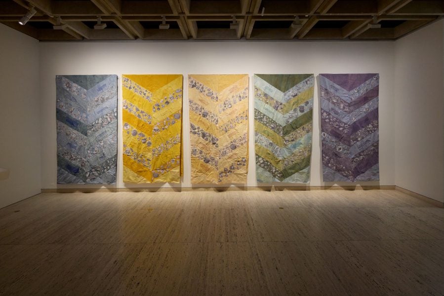 Sandra Monterroso, The Zig Zag of the Mountain, 2024–2025, from the series ‘Recipes for healing wounds.’ Commissioned by the Biennale of Sydney. Courtesy of the artist and NG Art Gallery © Sandra Monterroso. Installation view, 25th Biennale of Sydney, Rememory, 2026, Art Gallery of New South Wales. Photo © Art Gallery of New South Wales, Felicity Jenkins. 