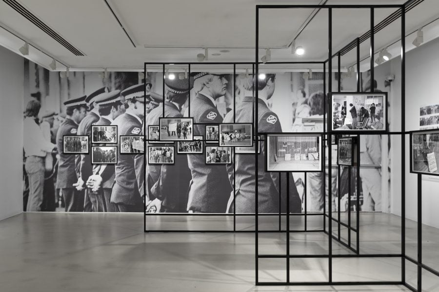 Helen Grace, Justice for Violet and Bruce, 1980/2022. This version was created for the Biennale of Sydney. Originally supported by Wagga Wagga Art Gallery. Courtesy of the artist © Helen Grace. Installation view, 25th Biennale of Sydney, Rememory, 2026, Campbelltown Arts Centre. Photograph: Silversalt Photography. 