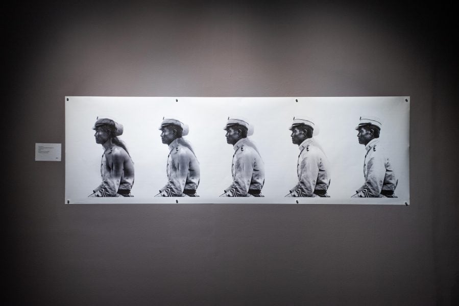 Kiri Dalena_Francisco (Installation view) Snare for Birds Series, 2023, Archival Ink on Rice Paper, 21 x 73.5 cm Photographer: Clefvan Pornela