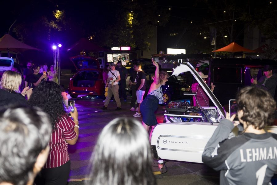 Automobile by Joe Namy, March 21, 2026. Centenary Square, Parramatta. Photograph: Anthony Rigby-Smith 