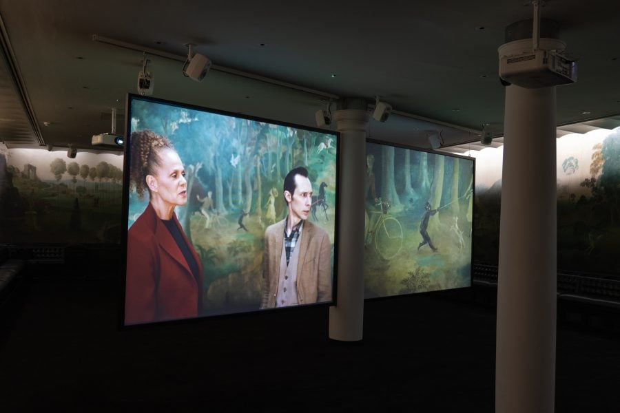 Keith Piper, 'Viva Voce', Installation View. Tate Britain. London, 2024, Two Channel, Four Screen Video Installation, 22 minutes. Commissioned by Tate Britain. Photograph: Keith Piper Courtesy of the artist. 